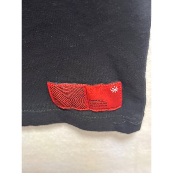 Zara Mens Black T-Shirt With Graphic Skull Print Red Label Size XL - Picture 3 of 11